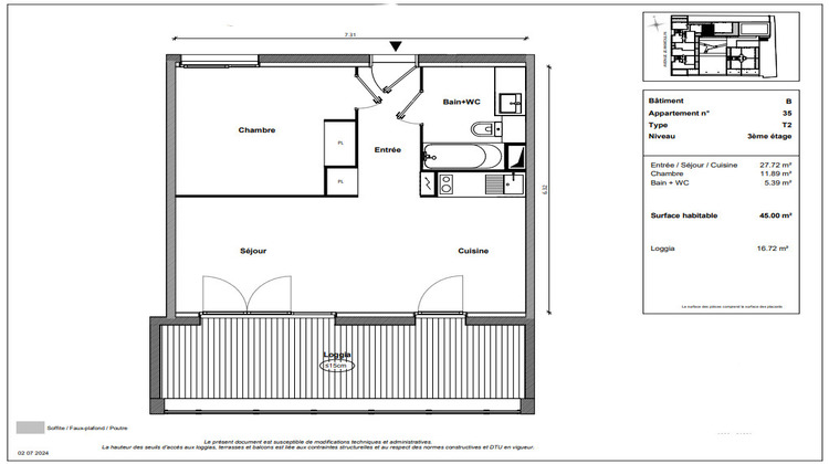 Ma-Cabane - Vente Appartement TOULOUSE, 45 m²