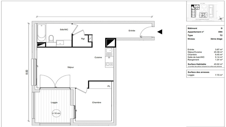Ma-Cabane - Vente Appartement TOULOUSE, 45 m²