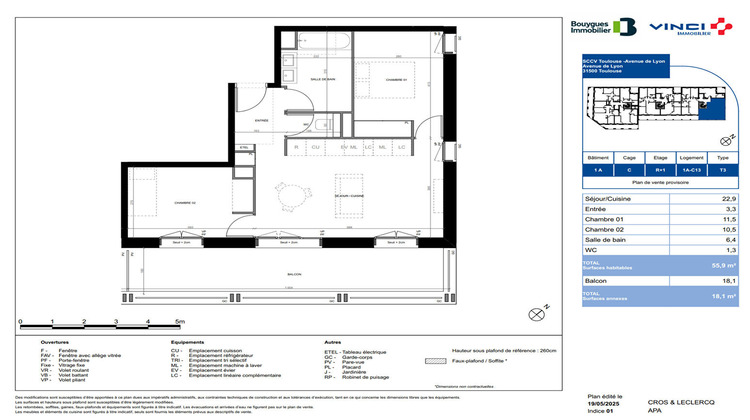 Ma-Cabane - Vente Appartement TOULOUSE, 56 m²