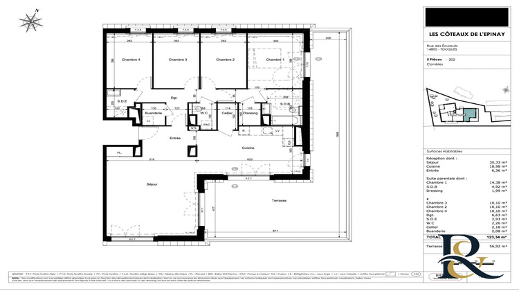 Ma-Cabane - Vente Appartement Touques, 123 m²