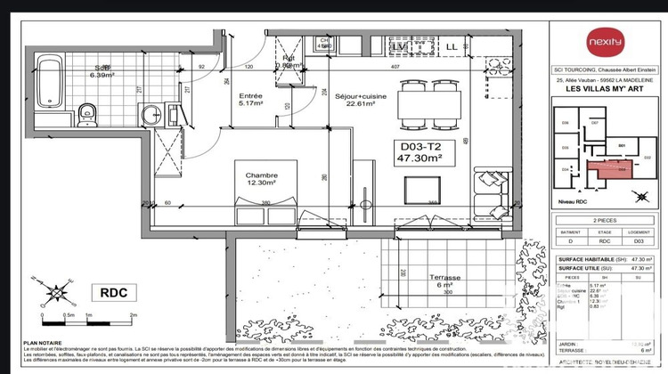 Ma-Cabane - Vente Appartement Tourcoing, 47 m²