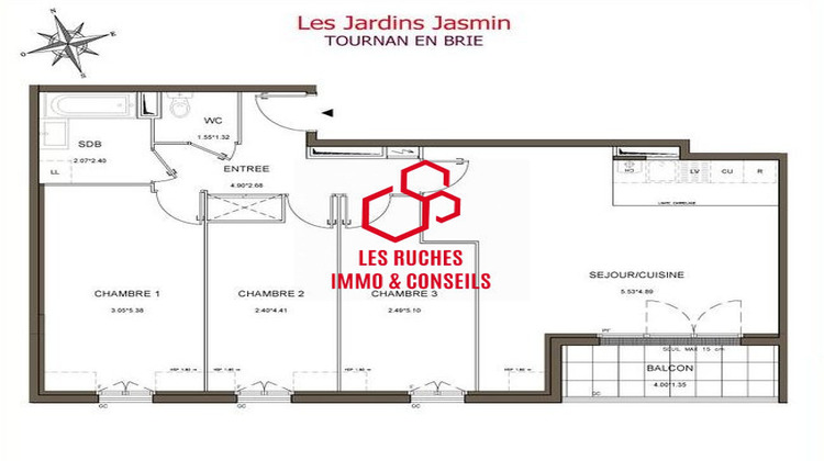 Ma-Cabane - Vente Appartement Tournan-en-Brie, 82 m²