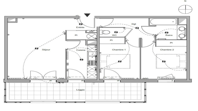 Ma-Cabane - Vente Appartement TOURNEFEUILLE, 63 m²