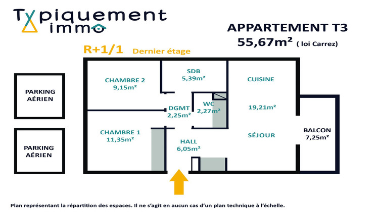 Ma-Cabane - Vente Appartement Tournefeuille, 55 m²