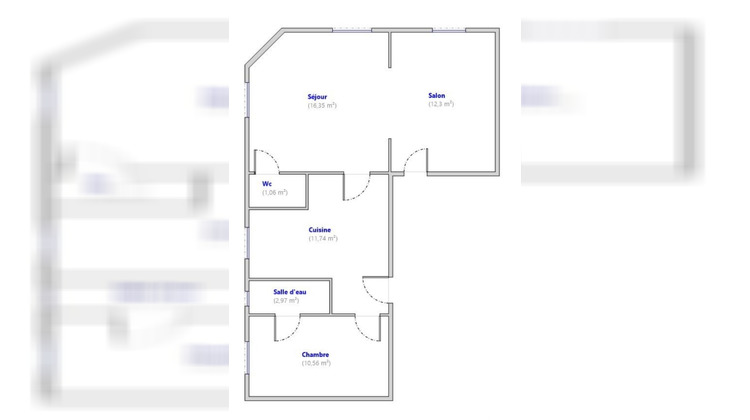 Ma-Cabane - Vente Appartement Tours, 55 m²