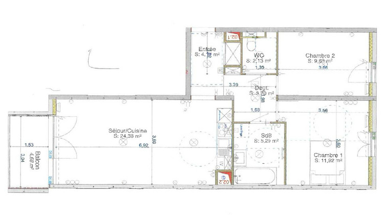 Ma-Cabane - Vente Appartement TOURS, 61 m²