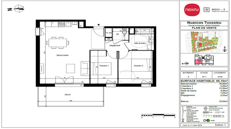 Ma-Cabane - Vente Appartement TOUSSIEU, 65 m²