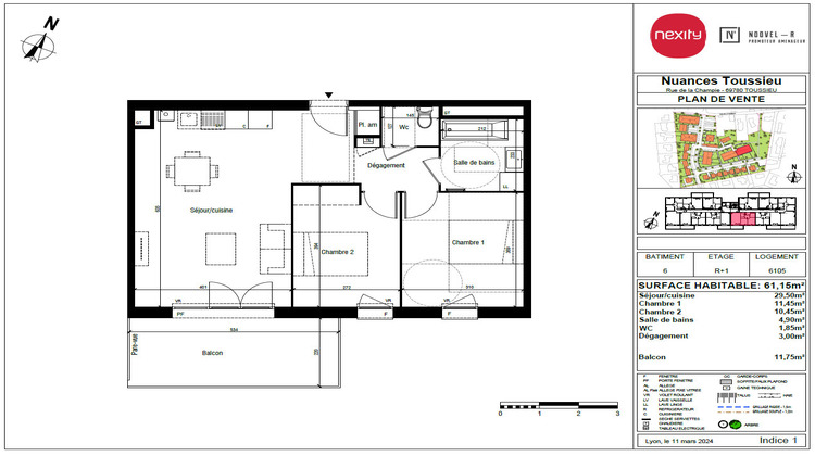 Ma-Cabane - Vente Appartement TOUSSIEU, 61 m²