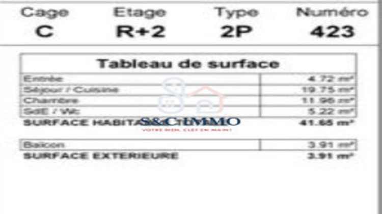 Ma-Cabane - Vente Appartement Trappes (), 41 m²