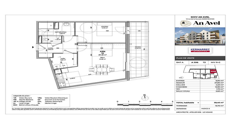 Ma-Cabane - Vente Appartement TREGASTEL, 59 m²