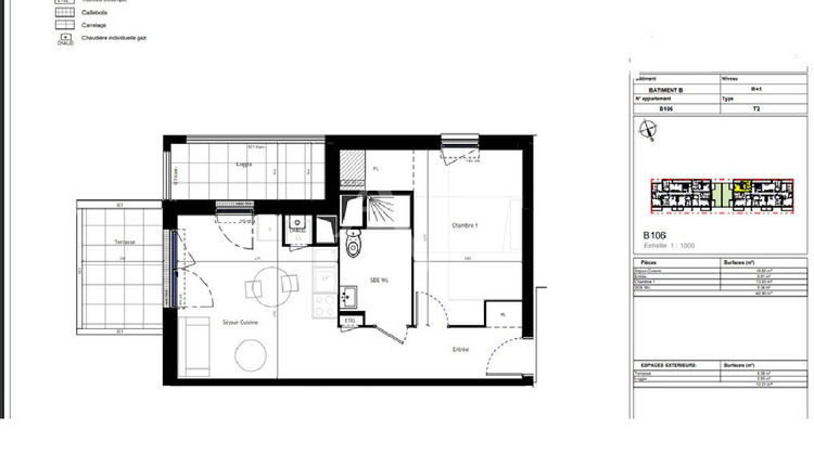 Ma-Cabane - Vente Appartement TRELAZE, 42 m²