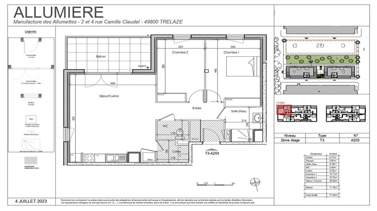 Ma-Cabane - Vente Appartement TRELAZE, 71 m²