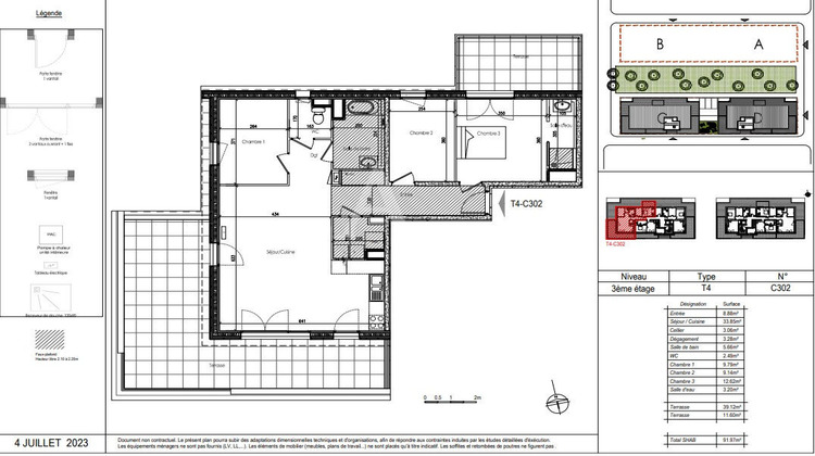Ma-Cabane - Vente Appartement TRELAZE, 91 m²