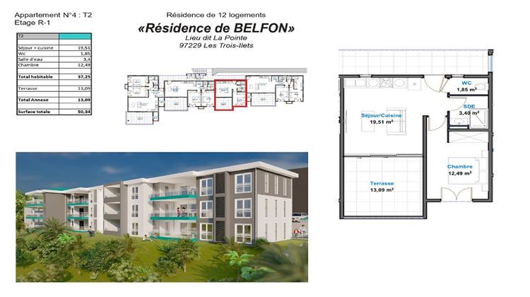 Ma-Cabane - Vente Appartement TROIS-ILETS, 37 m²