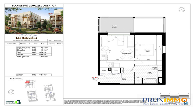 Ma-Cabane - Vente Appartement Tullins, 42 m²