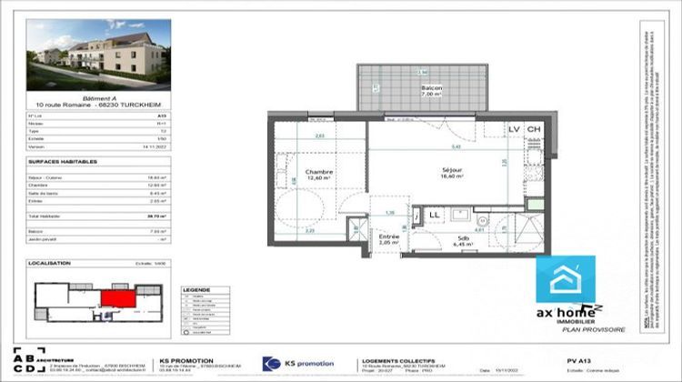 Ma-Cabane - Vente Appartement Turckheim, 40 m²