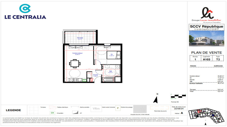 Ma-Cabane - Vente Appartement UCKANGE, 45 m²