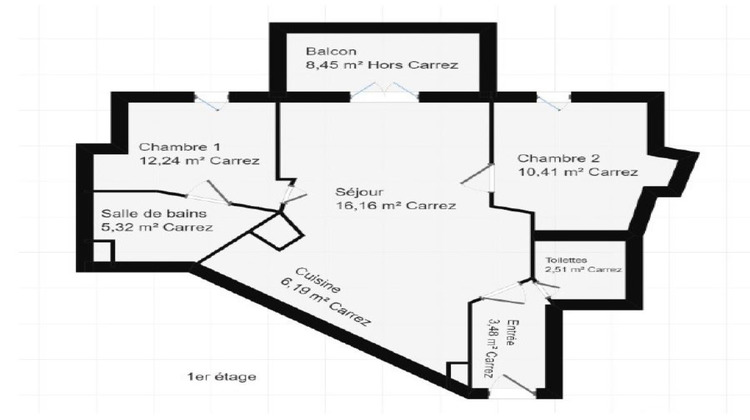Ma-Cabane - Vente Appartement USTARITZ, 56 m²