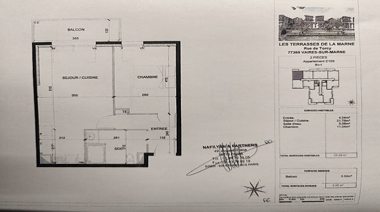 Ma-Cabane - Vente Appartement VAIRES-SUR-MARNE, 43 m²