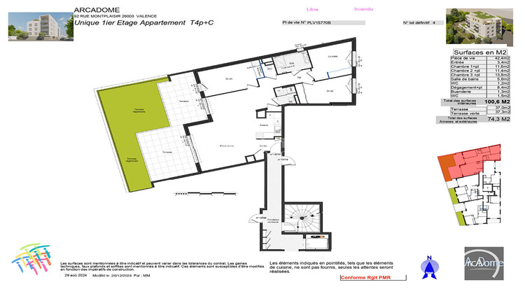 Ma-Cabane - Vente Appartement VALENCE, 100 m²