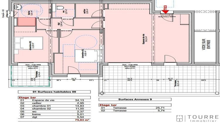 Ma-Cabane - Vente Appartement VALLON PONT D'ARC, 75 m²