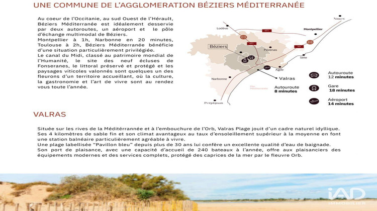 Ma-Cabane - Vente Appartement Valras-Plage, 47 m²