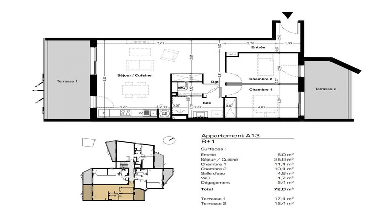 Ma-Cabane - Vente Appartement Valras-Plage, 72 m²