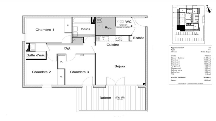 Ma-Cabane - Vente Appartement VALRAS PLAGE, 80 m²