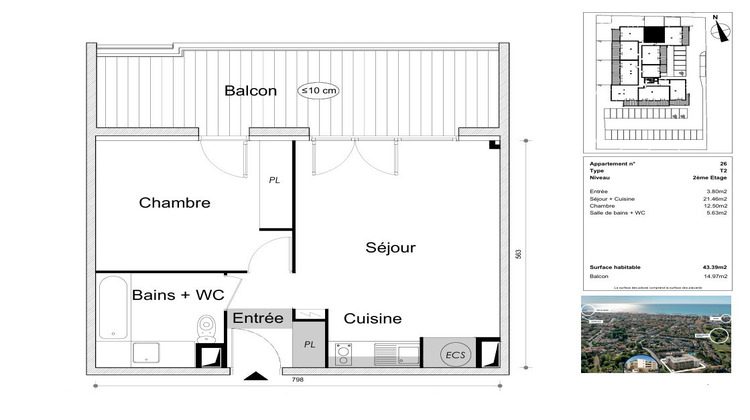 Ma-Cabane - Vente Appartement VALRAS PLAGE, 43 m²