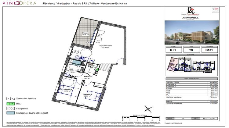 Ma-Cabane - Vente Appartement VANDOEUVRE-LES-NANCY, 72 m²