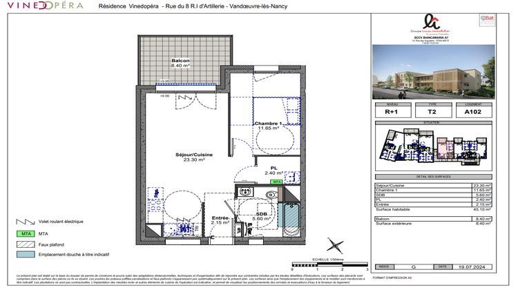 Ma-Cabane - Vente Appartement VANDOEUVRE-LES-NANCY, 45 m²