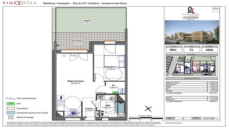 Ma-Cabane - Vente Appartement VANDOEUVRE-LES-NANCY, 45 m²