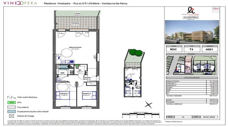 Ma-Cabane - Vente Appartement VANDOEUVRE-LES-NANCY, 69 m²