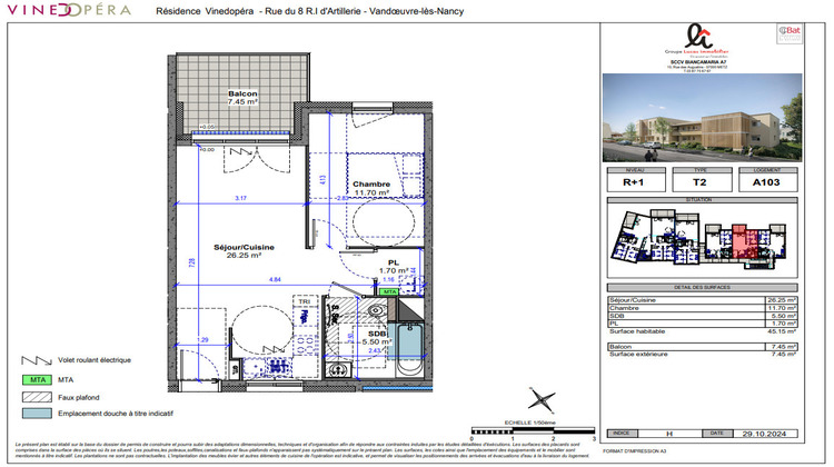 Ma-Cabane - Vente Appartement VANDOEUVRE-LES-NANCY, 45 m²