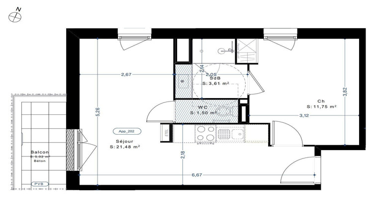 Ma-Cabane - Vente Appartement Vannes, 38 m²