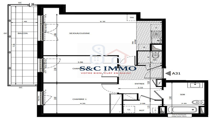 Ma-Cabane - Vente Appartement Vanves, 62 m²