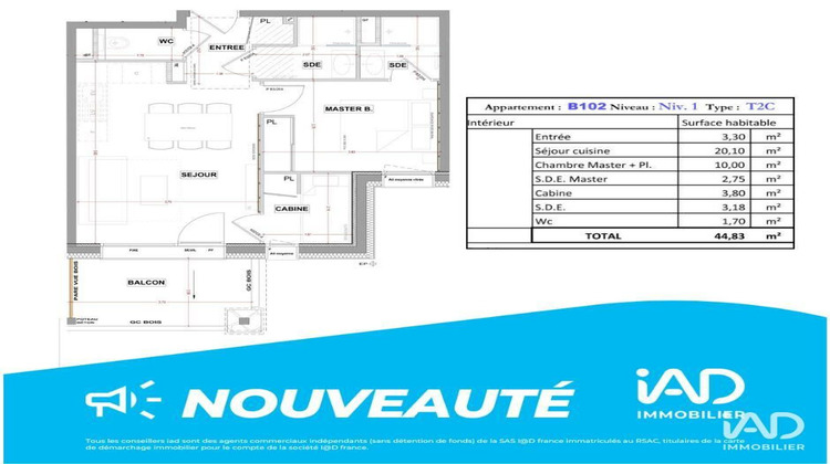 Ma-Cabane - Vente Appartement Vaujany, 45 m²