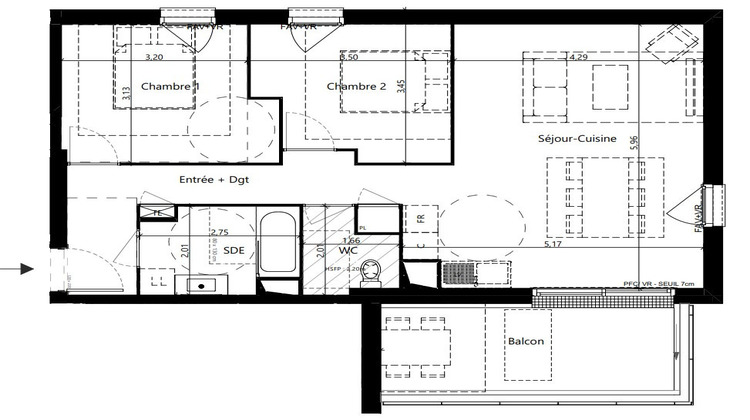 Ma-Cabane - Vente Appartement VAULX-EN-VELIN, 64 m²