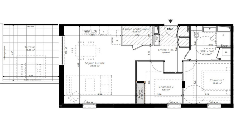 Ma-Cabane - Vente Appartement VAULX-EN-VELIN, 70 m²