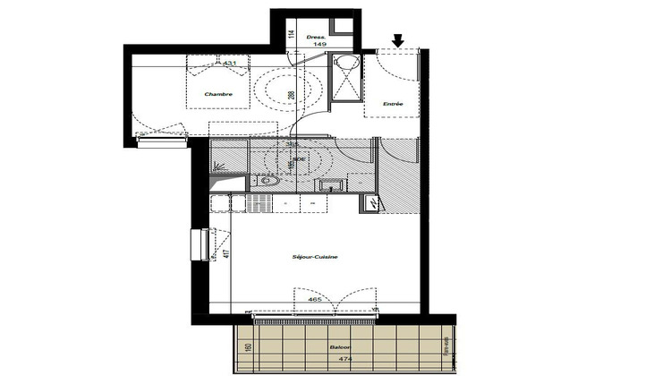 Ma-Cabane - Vente Appartement VAUX-SUR-MER, 46 m²