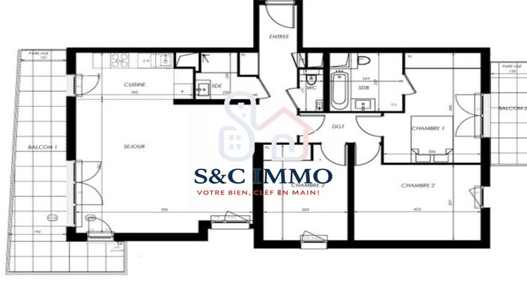 Ma-Cabane - Vente Appartement Vélizy-Villacoublay (), 96 m²