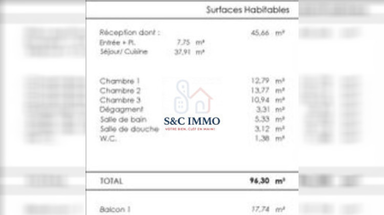 Ma-Cabane - Vente Appartement Vélizy-Villacoublay (), 96 m²