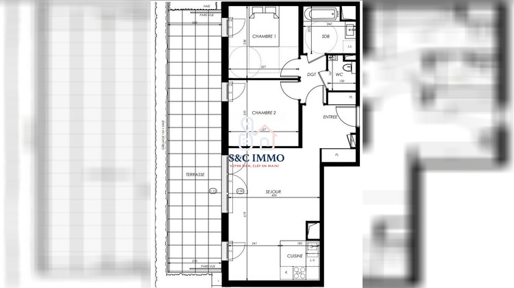 Ma-Cabane - Vente Appartement Vélizy-Villacoublay, 63 m²