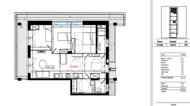 Ma-Cabane - Vente Appartement VENISSIEUX, 73 m²