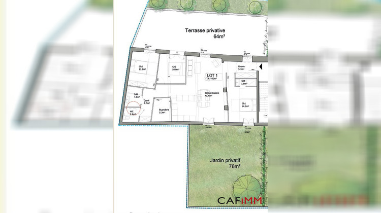 Ma-Cabane - Vente Appartement Vénissieux, 57 m²