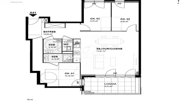Ma-Cabane - Vente Appartement Vénissieux, 86 m²
