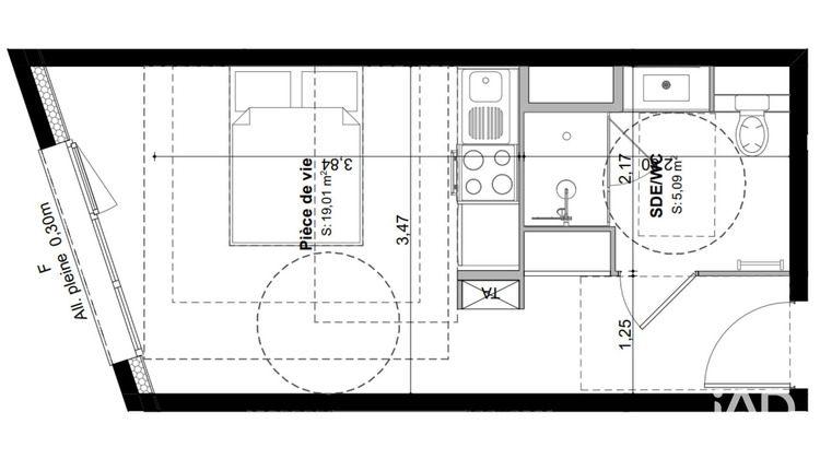 Ma-Cabane - Vente Appartement Vénissieux, 23 m²