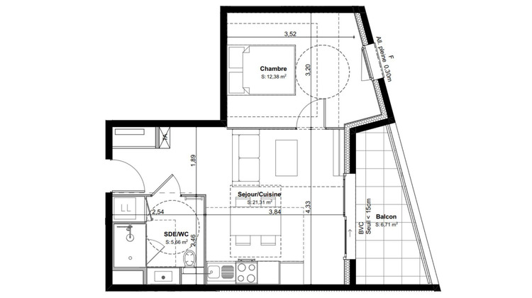 Ma-Cabane - Vente Appartement Vénissieux, 39 m²