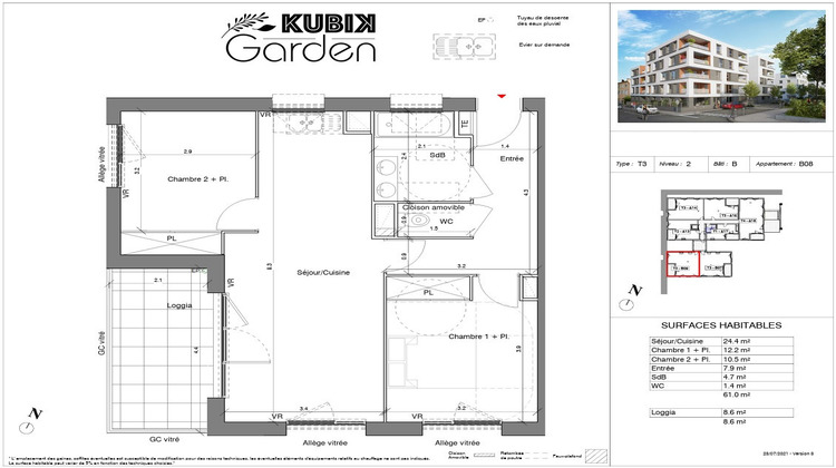 Ma-Cabane - Vente Appartement VENISSIEUX, 61 m²