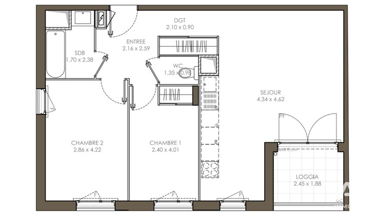 Ma-Cabane - Vente Appartement Vénissieux, 60 m²
